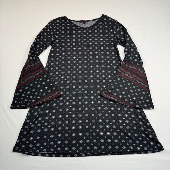 LOL Always Dresses & Skirts - LOL Always Long Sleeve Knee Length Casual Dress Womens Size M Black Bell Sleeve